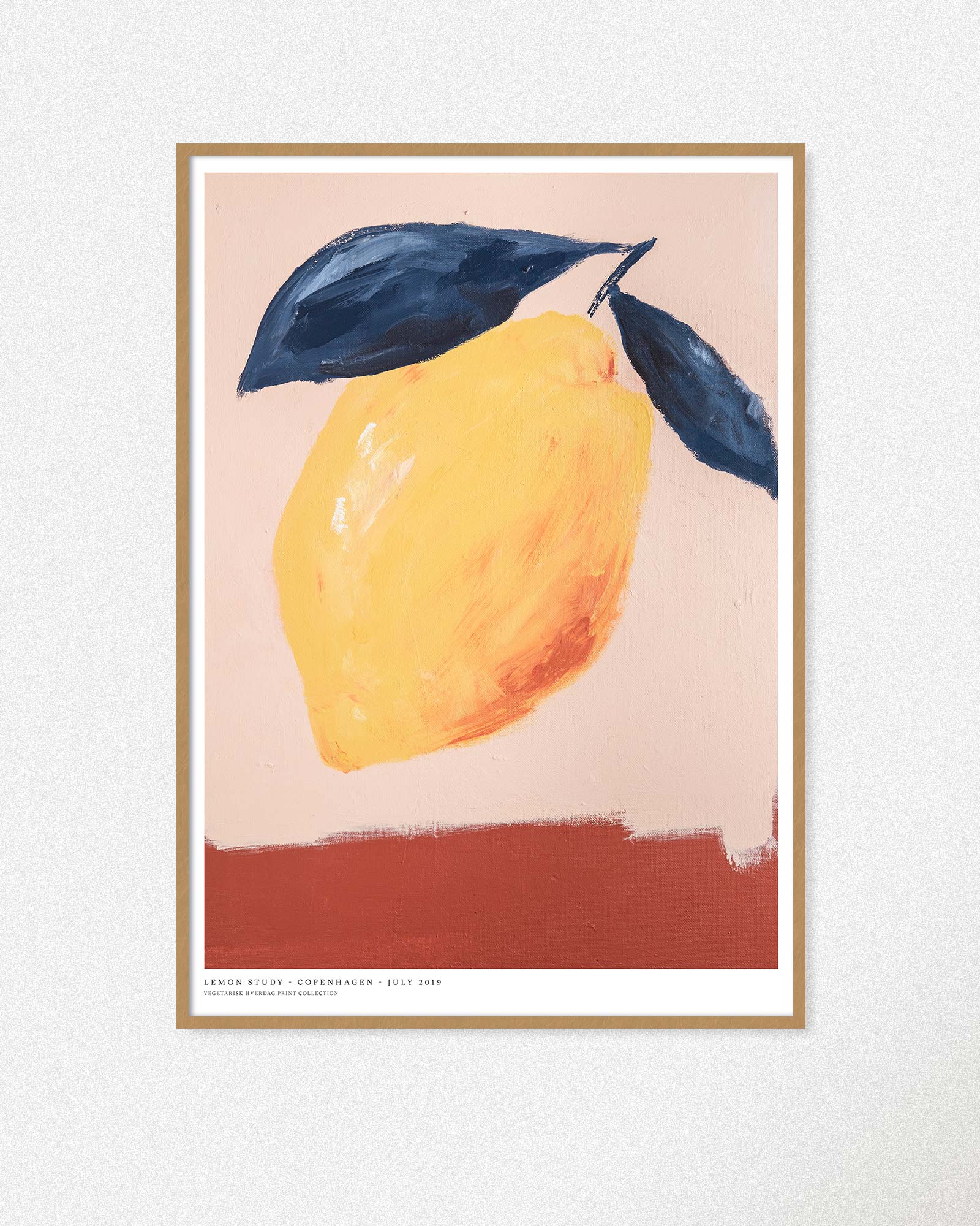 Lemon Study - Kunstprint – Vegetarisk Hverdag